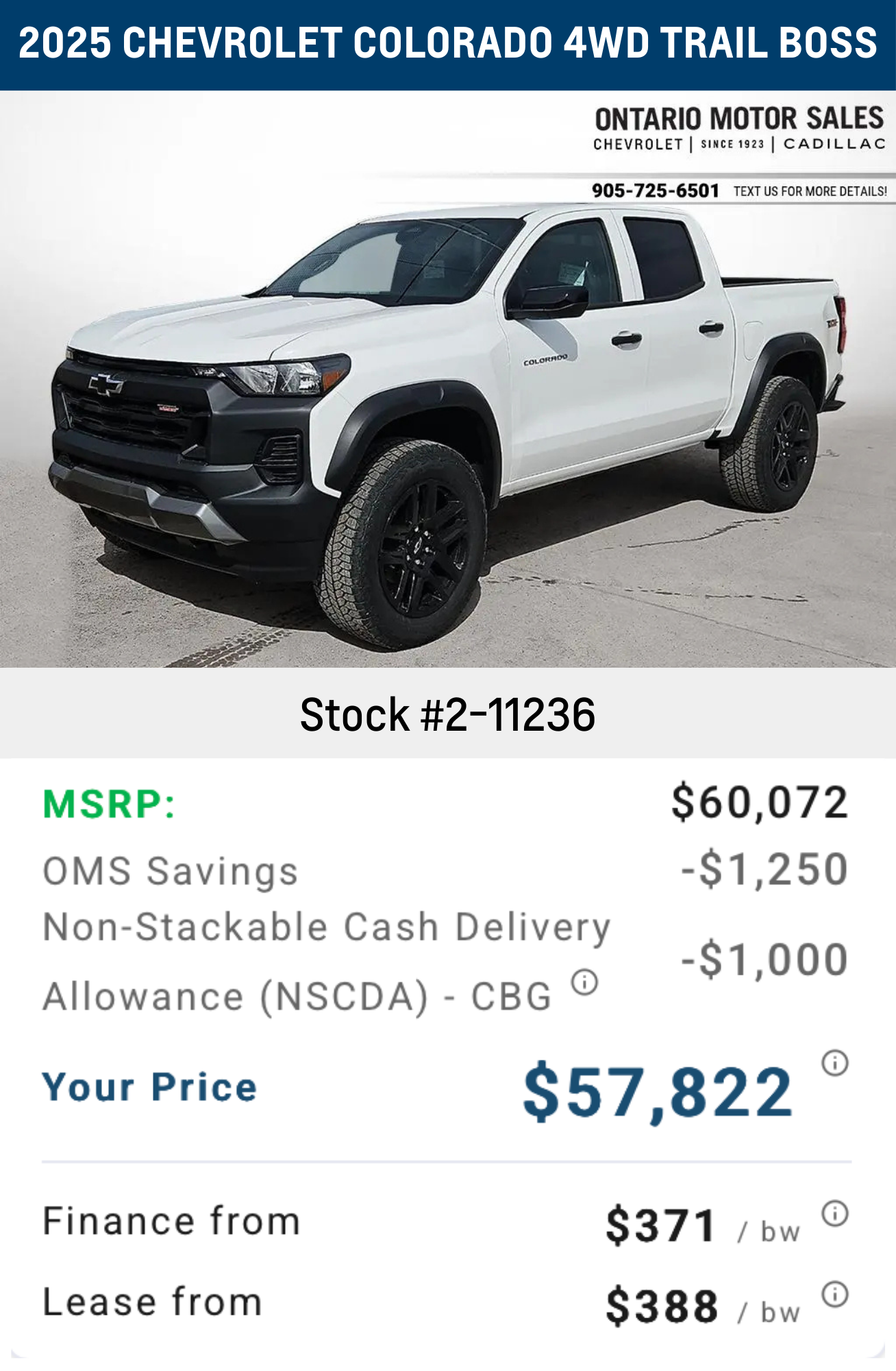 2025 Chevrolet Colorado 4WD Trail Boss